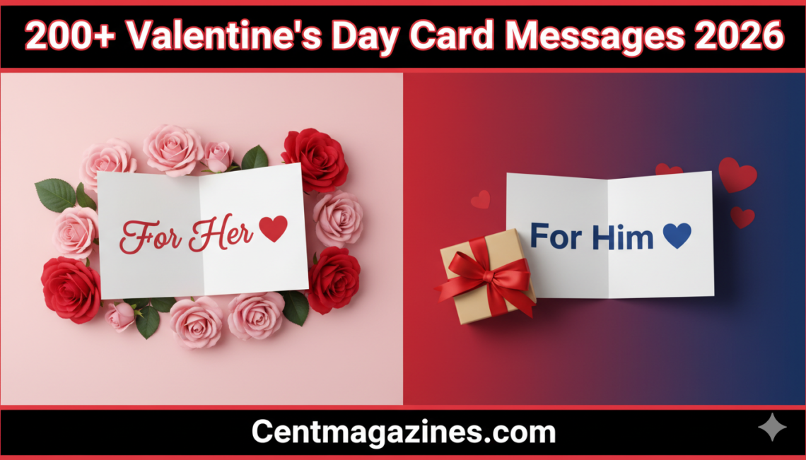200+ Valentine's Day Card Messages for Him & Her 2026