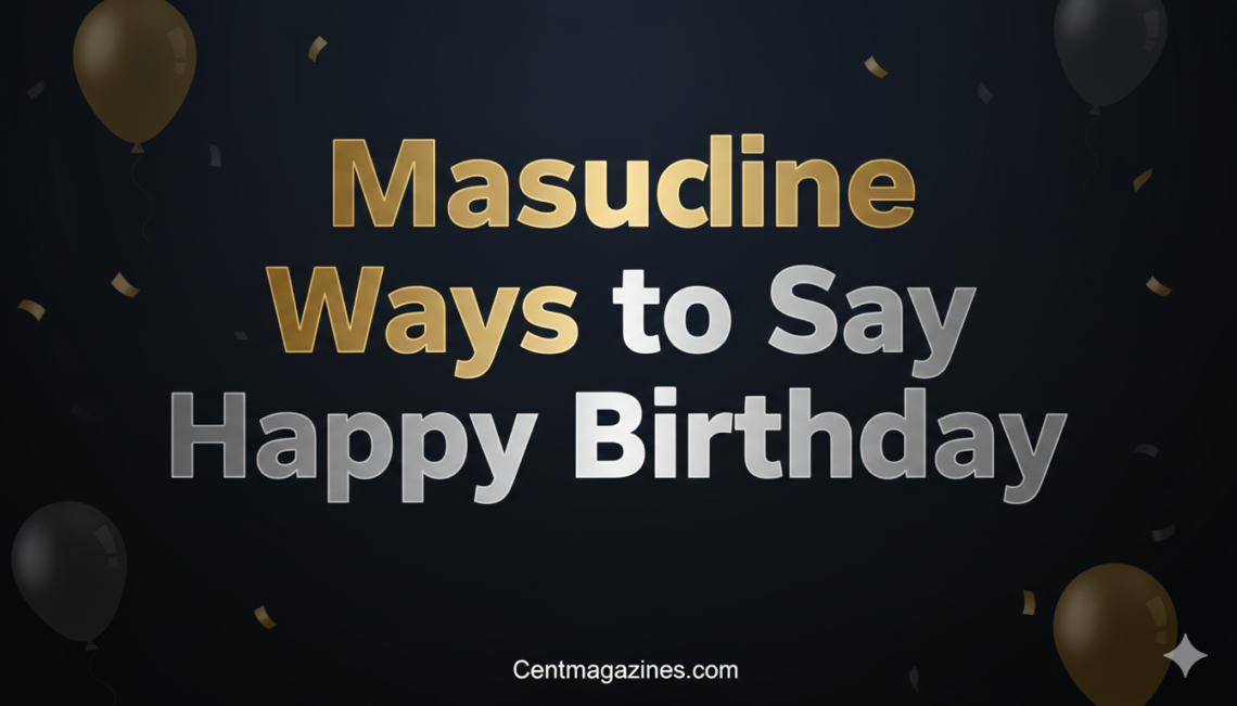 Masculine Ways to Say Happy Birthday (Cool Ideas) 2026